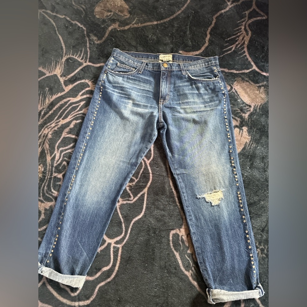 Current/Elliott Blue Boyfriend Jeans - Picture 2 of 10